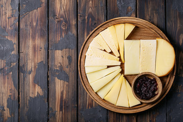 variation of hard and semi-hard cheese