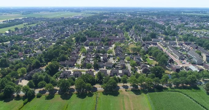 Dutch Village Called Gorredijk, Friesland, Netherlands / Holland &ndash; 4K Drone Footage