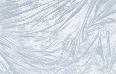 Polyethylene foil or package close-up, abstract background