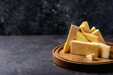 variation of hard and semi-hard cheese