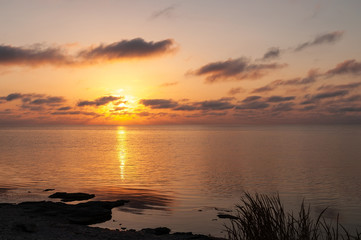 Fototapeta na wymiar silhouette of the sea Crimea