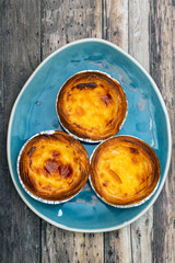 delicious portuguese egg tart dessert