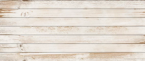 Tuinposter wood board white old style abstract background objects for furniture.wooden panels is then used.horizontal  © photosky99