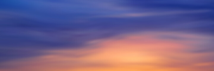 Dramatic sunset sky, natural background, vector illustration, gradient mesh, EPS10	