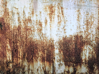  Old cracked industrial rusty wall