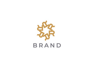 Obraz na płótnie Canvas Letter R logo template. Star typography pattern logo. Unique modern creative elegant logotype. Vector icon.