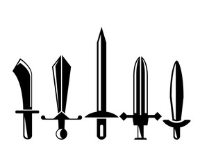 sword and rapier vector illustration