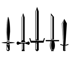 sword and rapier vector illustration