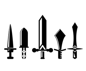 sword and rapier vector illustration