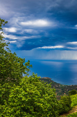 Obraz premium View of the Mediterranean Sea. Spain, Catalonia