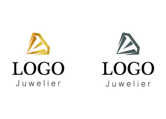  Illustration - logo - on the theme of jewelry and diamonds. - obrazy, fototapety, plakaty