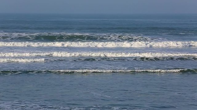 Footage of powerful waves in North of France in Brittany close to Point du Talud