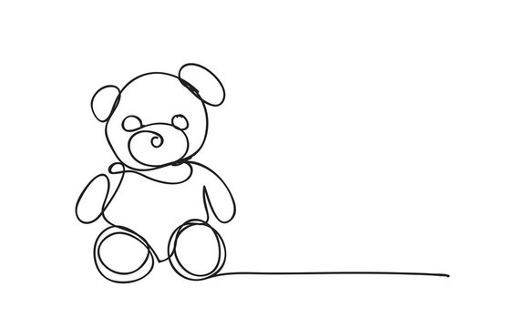 Line teddy bear deals