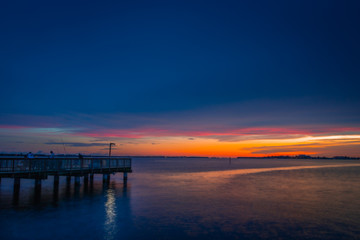 Sunset at a Cape Coral Pier