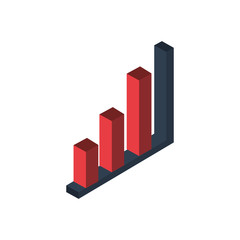financial bars statistics graphic icon