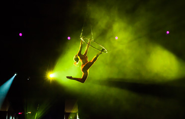 air circus performances in the circus
