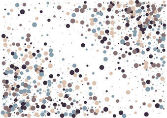 Festive color round confetti background. Abstract frame confetti texture for holiday, postcard, poster, website, carnivals, birthday and children's parties. Cover confetti mock-up. Wedding card layout