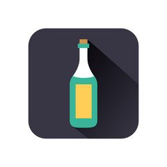 champagne bottle drink isolated icon
