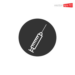 Syringe Icon Design Vector Template
