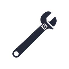 wrench mechanic tool flat icon