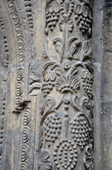  fragment of an old bas-relief with patterns