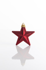 Red Christmas star ornament