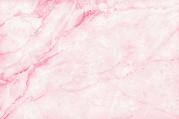 Obraz na płótnie Canvas Pink marble texture background with high resolution for interior decoration. Tile stone floor in natural pattern.