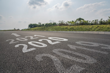 Crossing 2020 asphalt road background