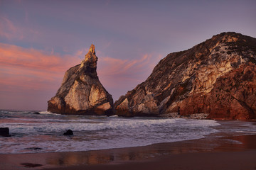 sunset on the beach