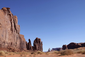 View of Monument Valley Utah and Arizona USA