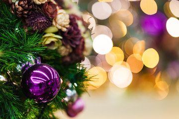 Landscape of Christmas tree and illumination in Tokyo Japan