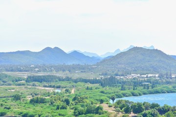 Countryside Landscape of Pranburi District in Thailand