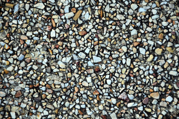 Stone and sand marble on the floor