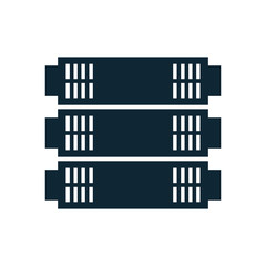 data server tower isolated icon