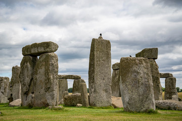 Naklejka premium ancient prehistoric Stonehenge site in England, UK