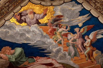 Fresco Of Jacob's Ladder