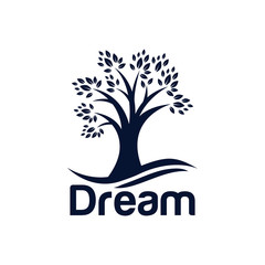 Obraz premium Dream Logo Design Vector Template