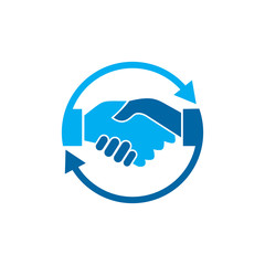 Deal Logo, Hand shake Logo