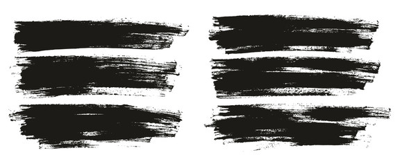 Flat Paint Brush Thin Full Background High Detail Abstract Vector Background Set 