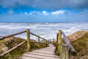 storm warning over northern France