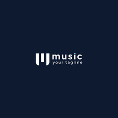 outstanding music logo design template creative