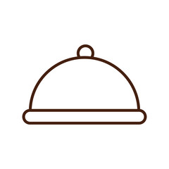 tray server dish isolated icon