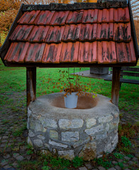 Old half living water well