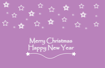 Fototapeta na wymiar Christmas and Happy new year card