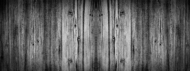 Fototapeta premium old black grey rustic dark wooden texture - wood background panorama long banner