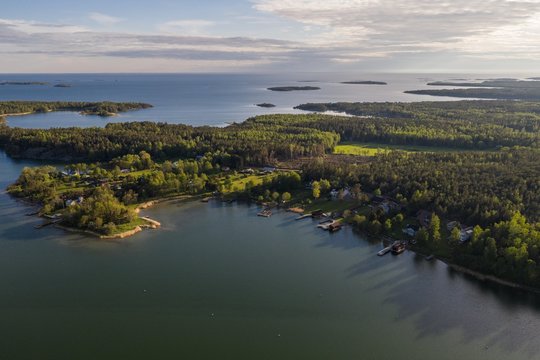Mariehamn (Aland Islands) as seen from above