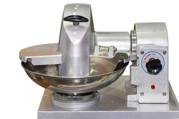 Modern semi automatic electric food or meat mixer machine for home or industrial isolated on white...