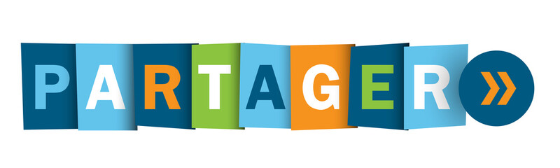 Bouton web vecteur PARTAGER