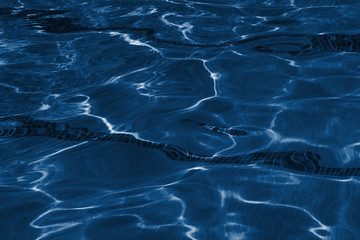 Abstract clean pool water surface background. 2020 color trend