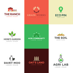 Pack of Agronomics Logo Vectors 